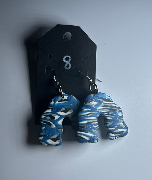 Midnight Waves – Abstract Arch Earrings