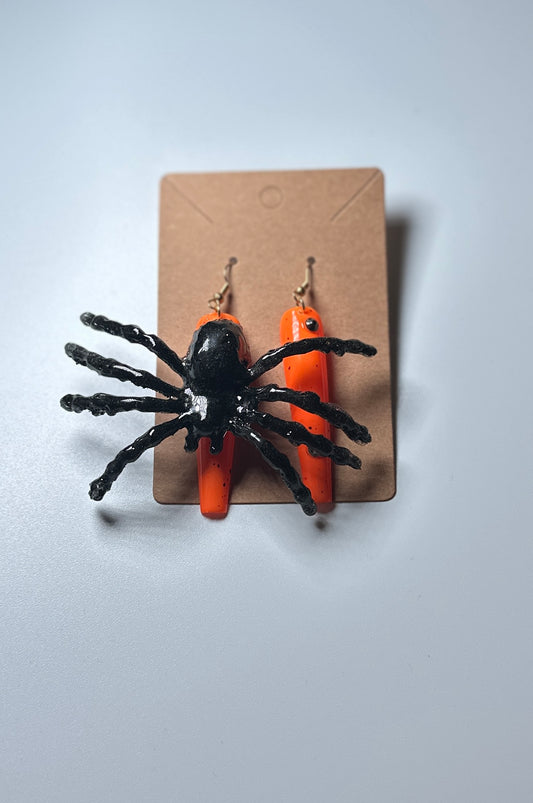 Creepin’ Cute - Handmade Spider Statement Nail Earrings