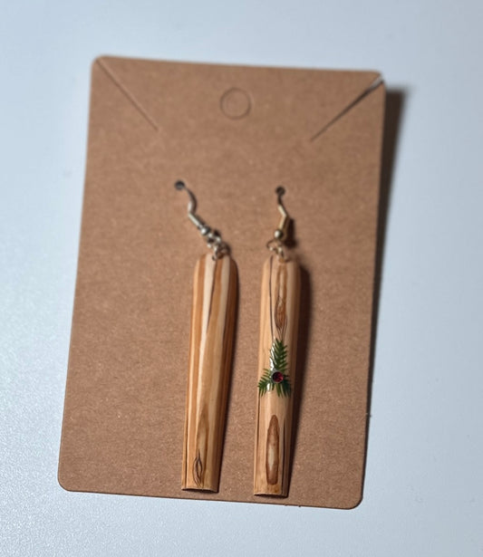 Earth Kissed Nature-Inspired Nail Earrings - Handmade