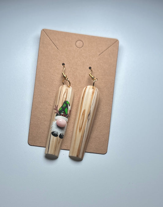 Holiday Gnome” Press-On Nail Earrings