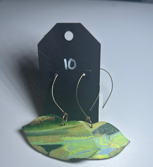 LBN “Earthy Kiss” Clay Lips Earrings