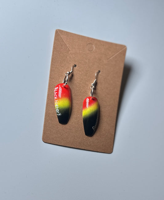 Power in Color Black History Nail Earrings -Handmade