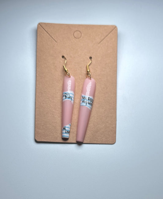 Love Story, My Rules” Press-On Nail Earrings