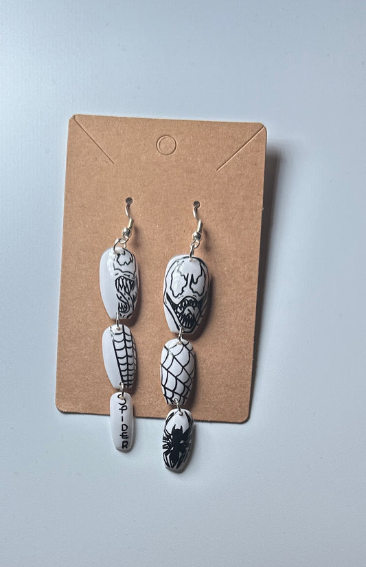 Spider Venom - Handmade Press-On Nail Earrings