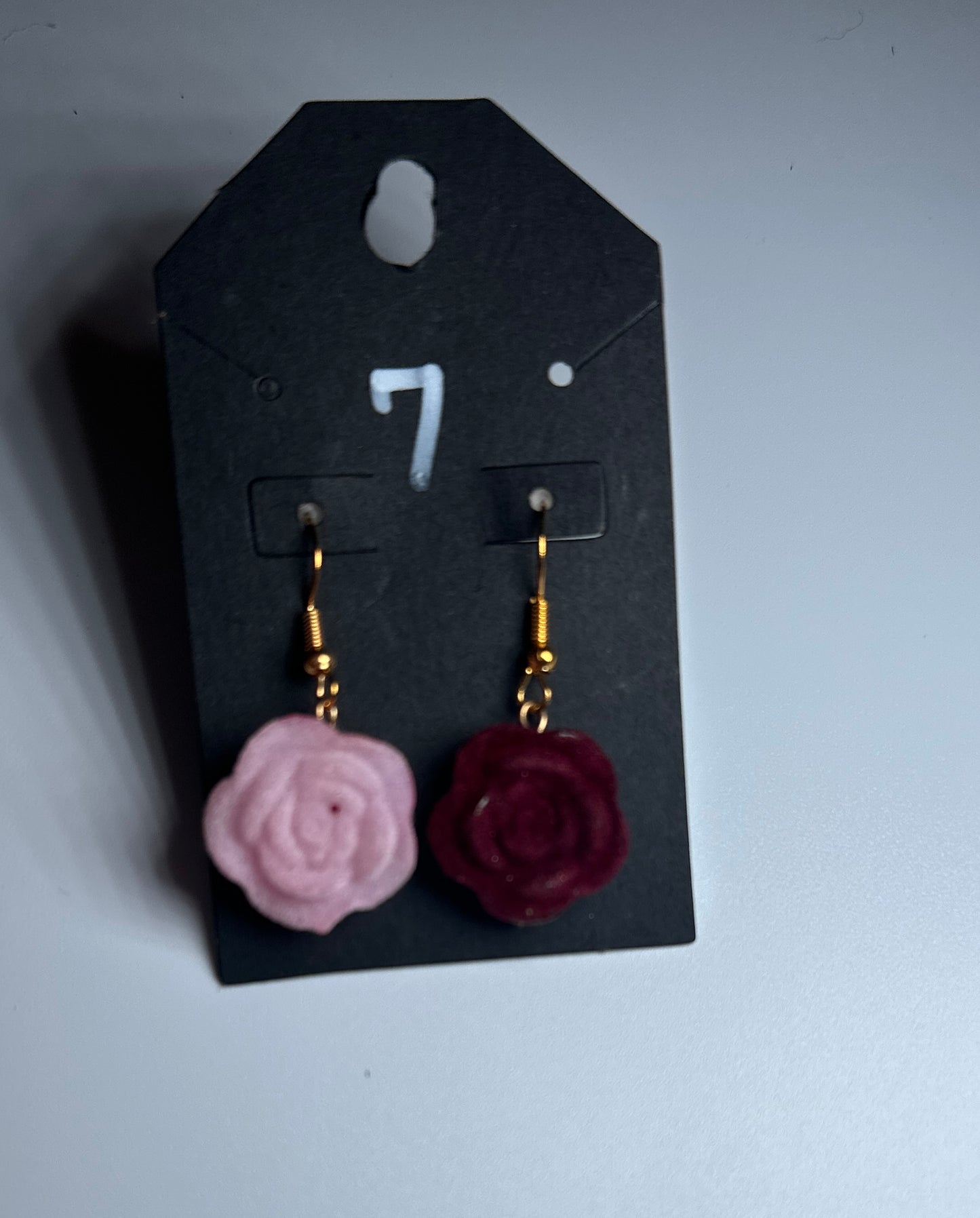 LBN “Two-Toned Romance” Rose Earrings