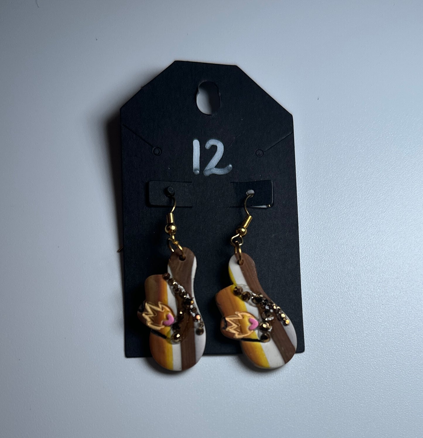 Saddle Up Stripes – Cowgirl Boot Earrings