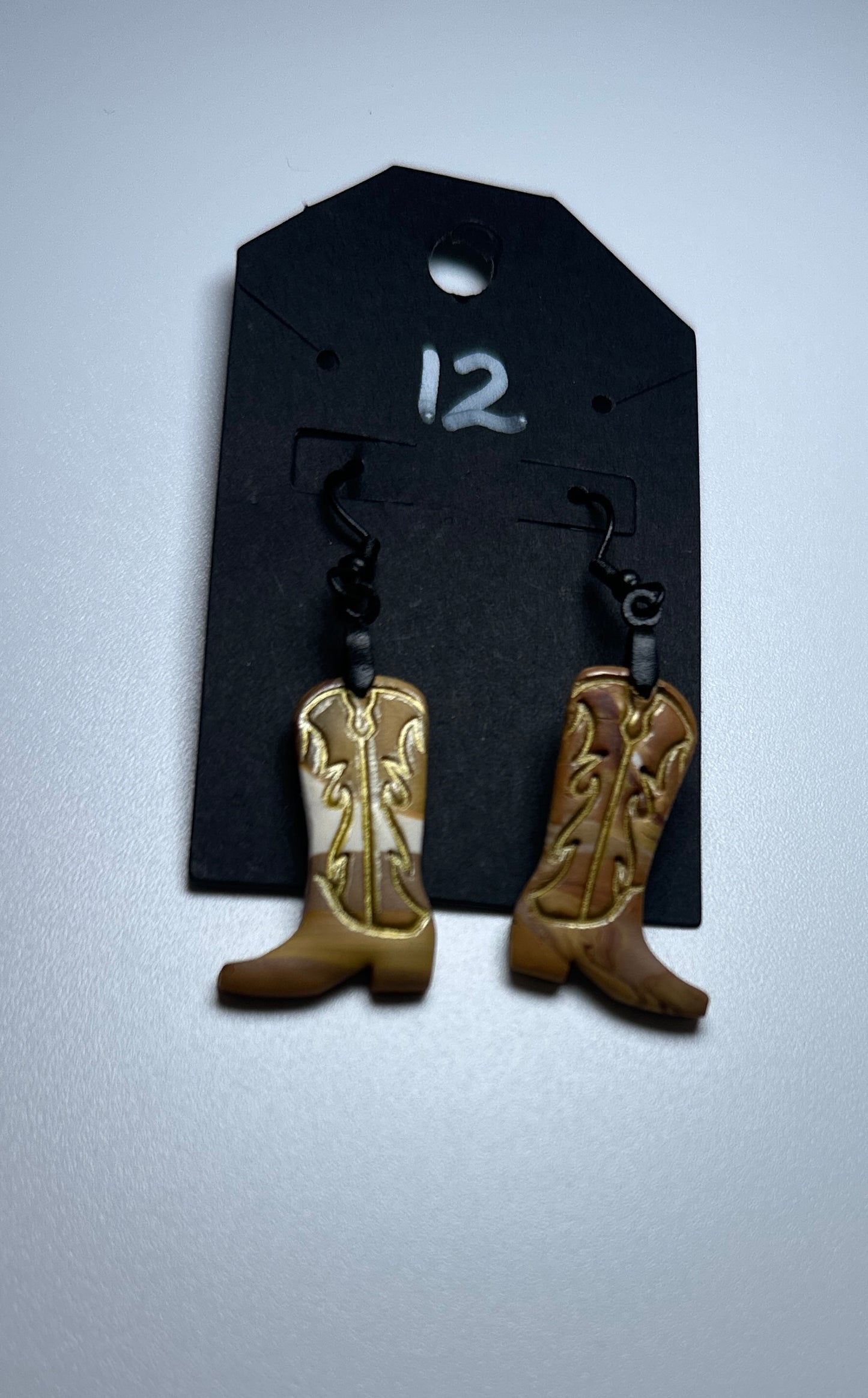 LBN “Boots & Boldness” Western Cowgirl Clay Earrings