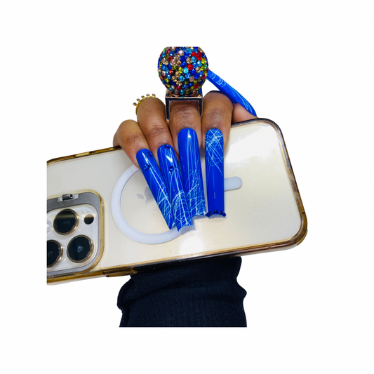 Blue Spider Design Long