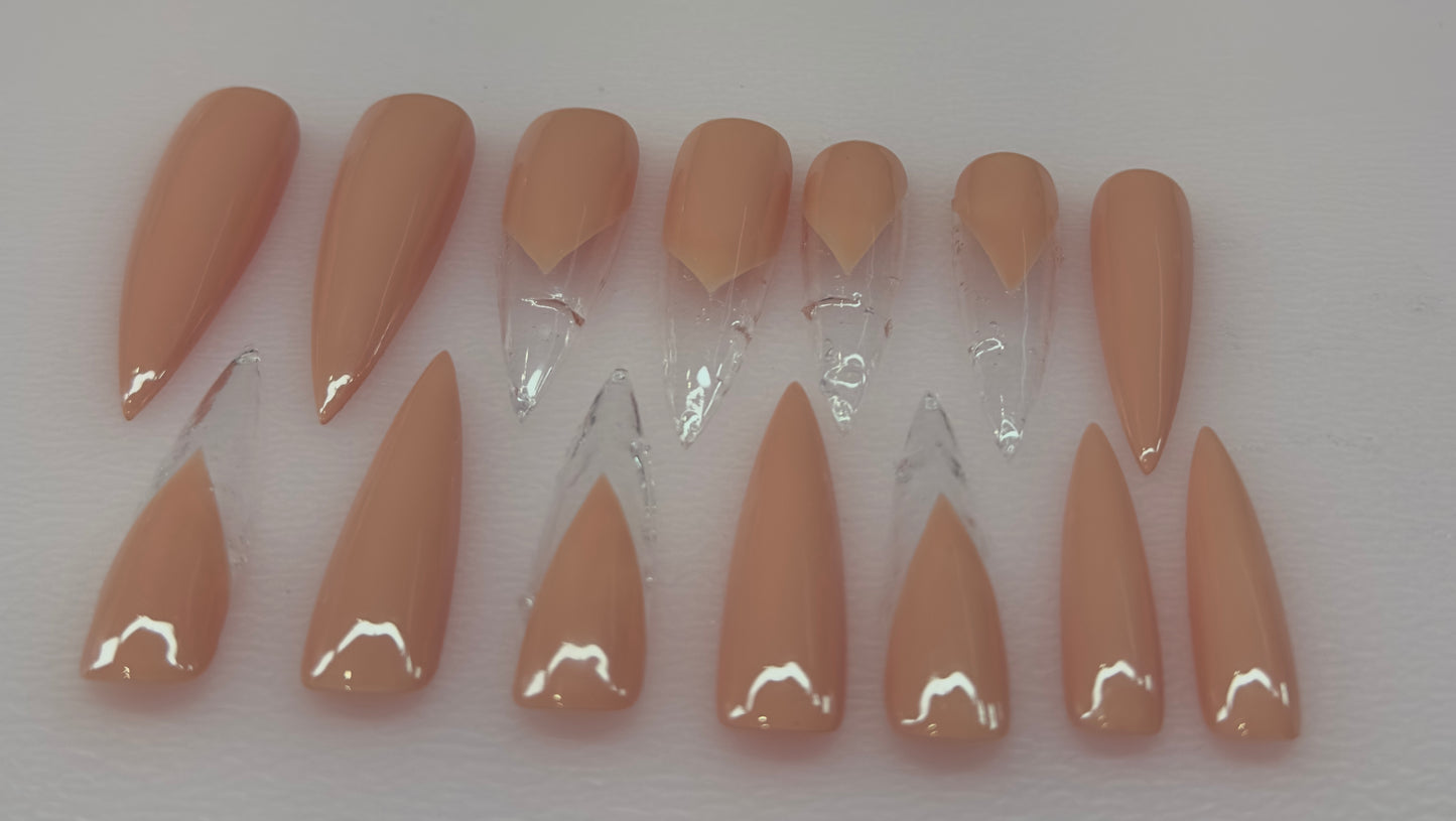 Simple Slay Nude Press-On Nails | Austin, TX  (Size Medium, 14pc Set)
